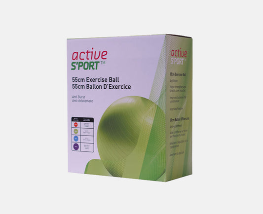Active S'port Exercise Ball Kit 55cm - Lime Green
