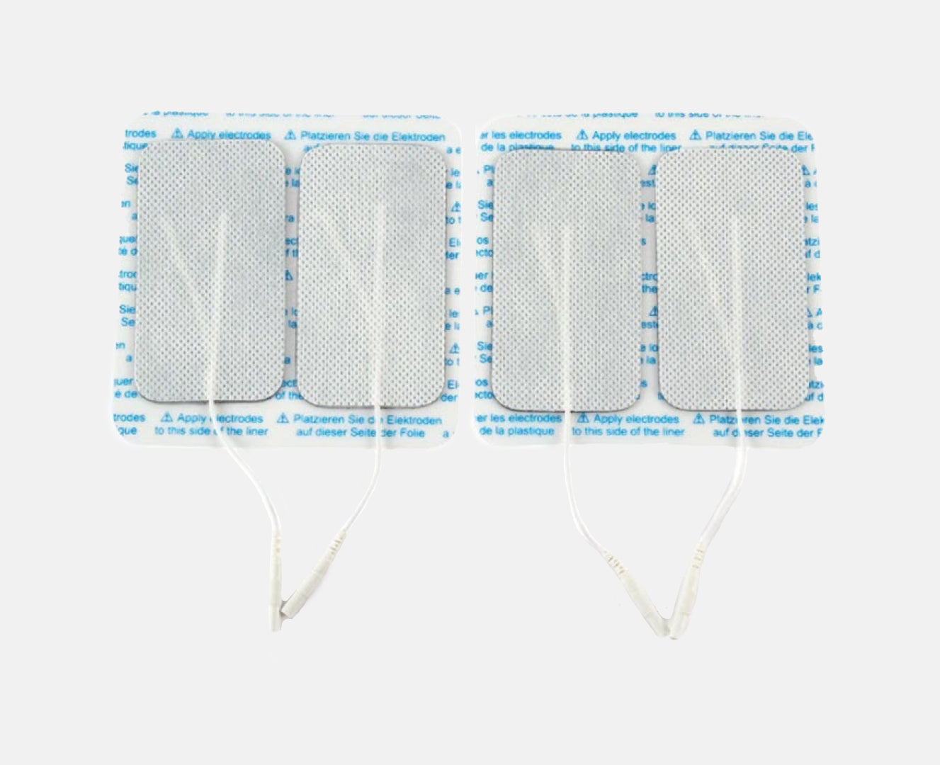 BODYMED SELF ADHESIVE ELECTRODES - RECTANGLE - 1.5" x 3" (PQ/4)